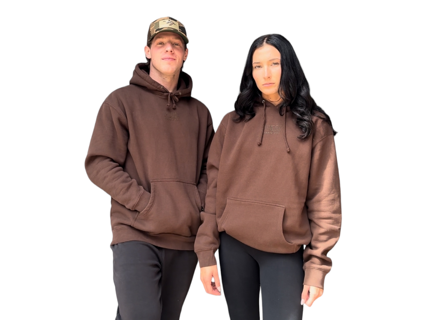 Pure Hoodie Co. Espresso Brown Heavyweight Unisex Hoodie