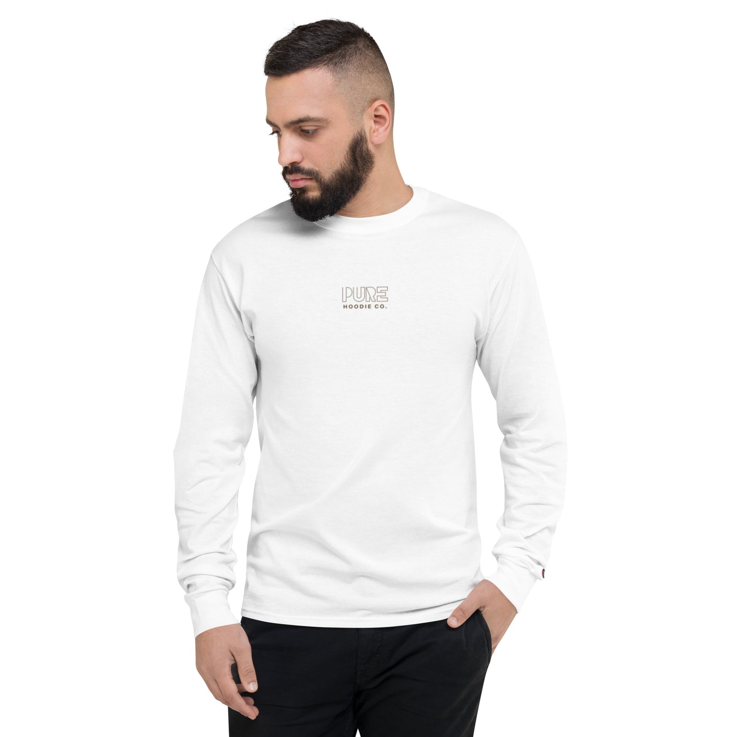 Pure Hoodie Co. X Champion Collab Long Sleeve Tee - Pure Hoodie Co.